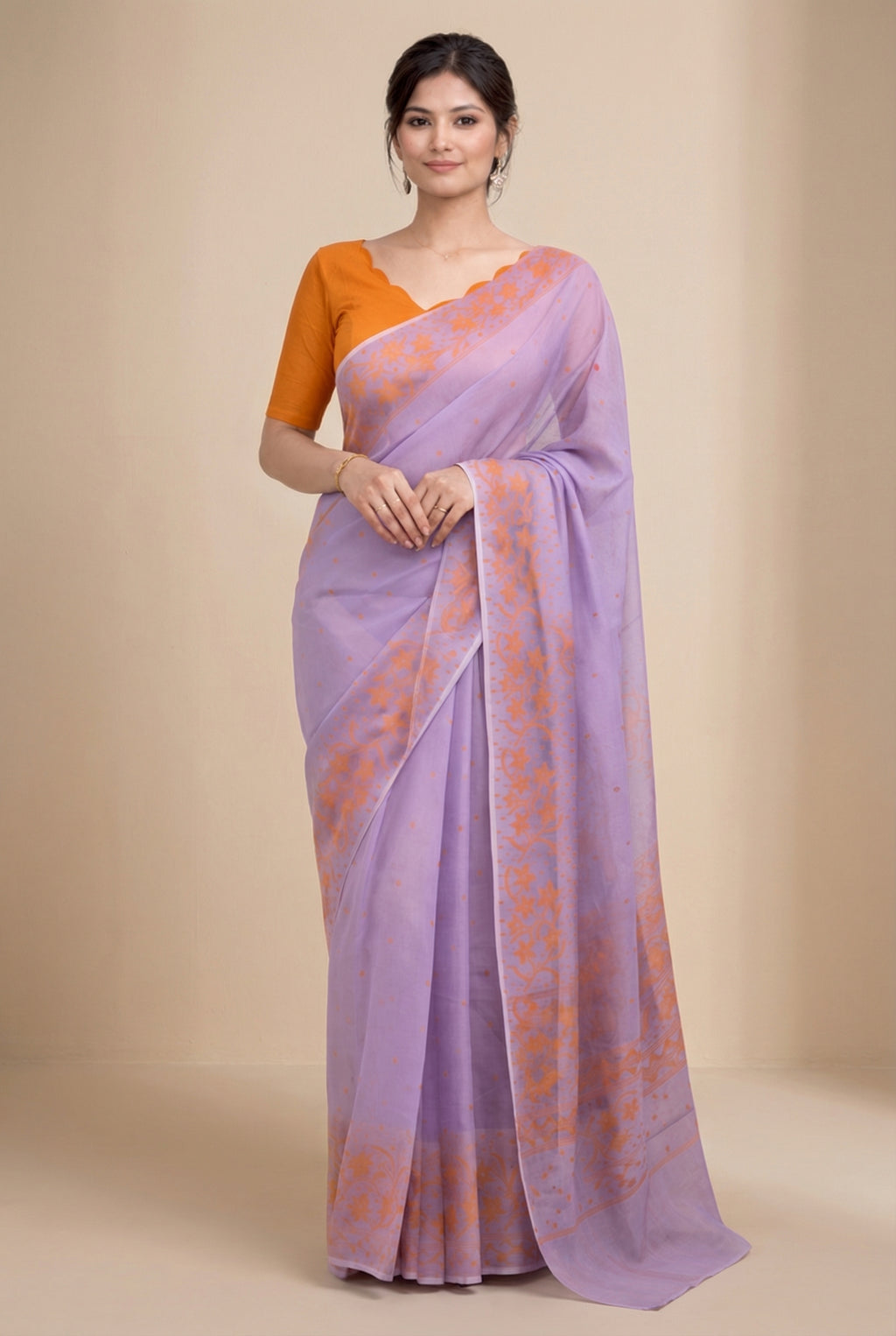 Leirang Saree Lavender