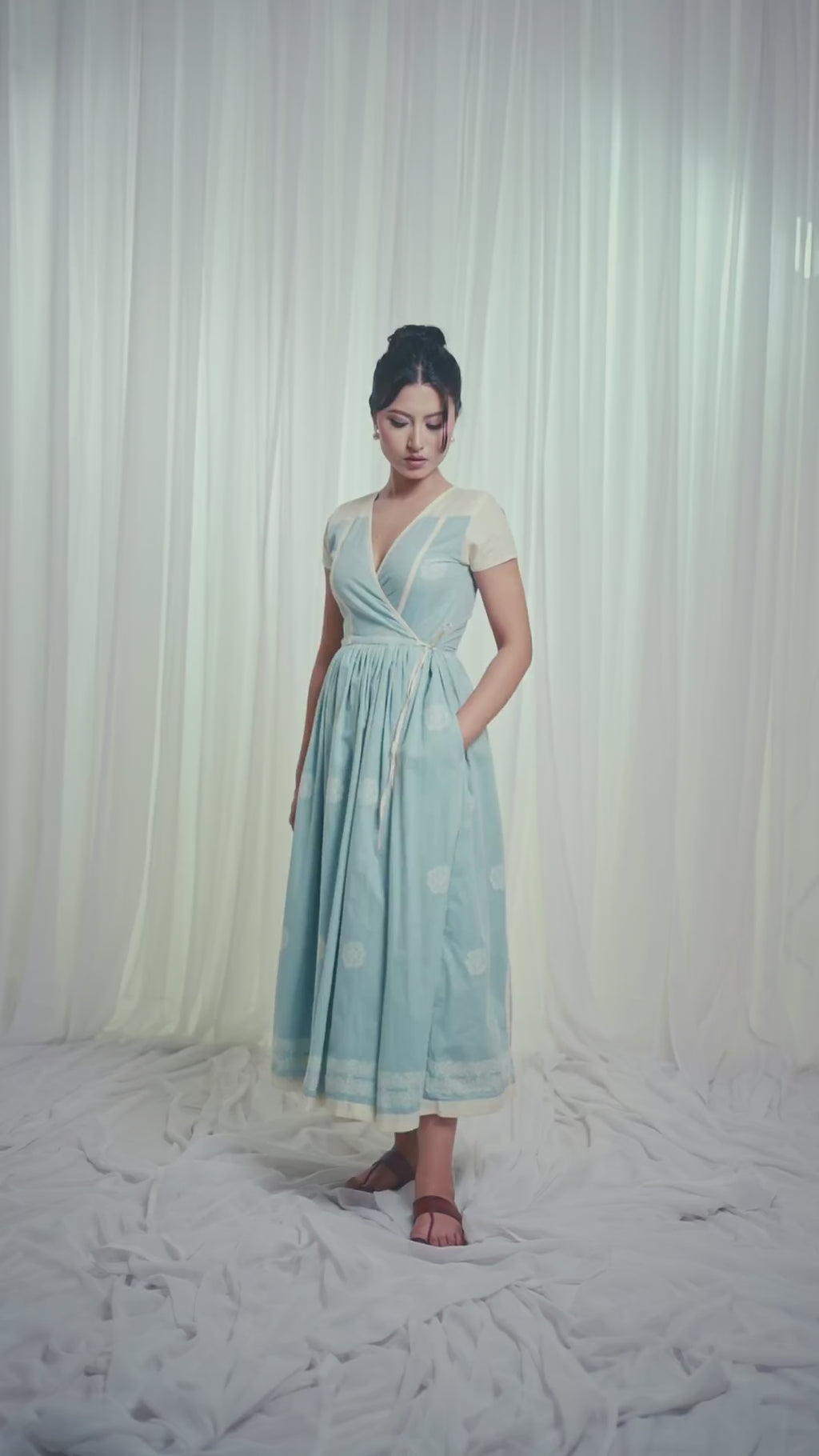 ETA Eya Fusion Wrap Dress – Turquoise
