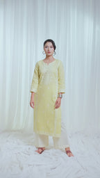 ETA Leima – Yellow Kurti Set