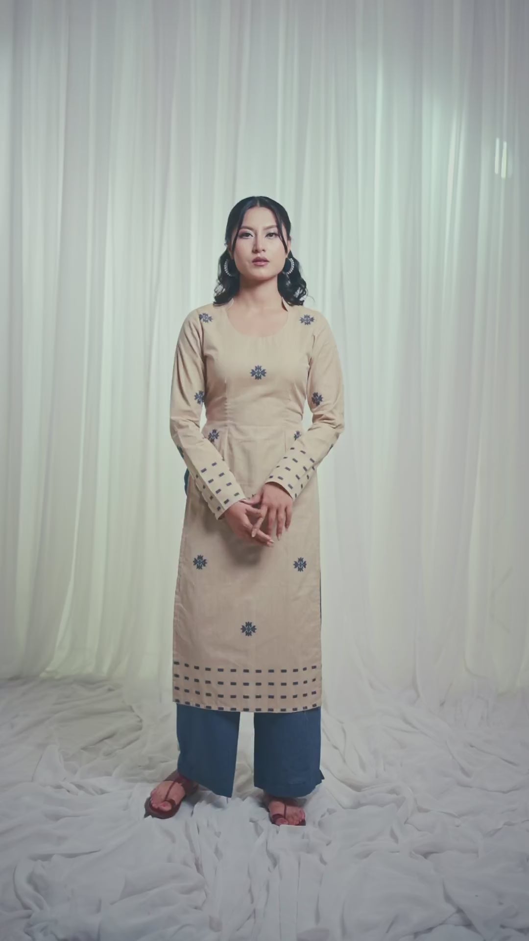 ETA Anou – Khaki Kurti Set